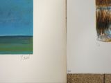 a picture of a book with a picture of a beach