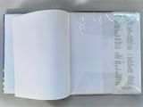 a open book that is sitting on a table