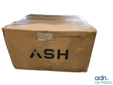 a cardboard box with the word ash on it