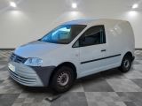 a picture of a white van parked in a room