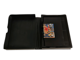 a black folder with a video game inside of it