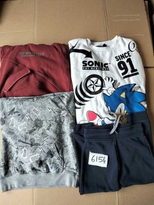 a box with a bunch of clothing on it