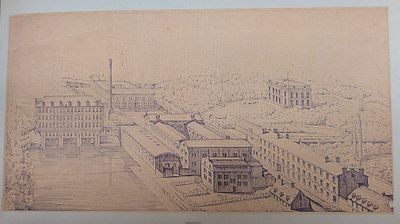 Jules SAULNIER (1817-1881) Projet pour les Usines Meunier à …