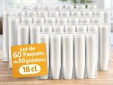 lot de 50 paquets de 50 gobelets de 130 cl - lot de 50 paquets de 50 gobelets de 130 cl