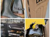 plusieurs photos de différents types de bottes dans une boîte