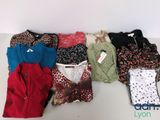 a lot of clothes that are on a table