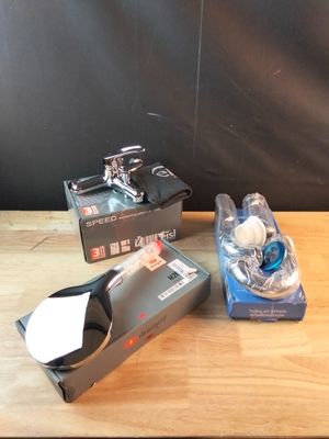 Lot de plomberie ( kit de vidange, pommeau de douche filtran…