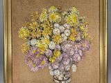 a picture of a painting of flowers in a vase