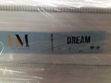 a close up of a mattress with a label on it