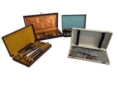 three different types of knives in a case