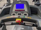 a close up view of a tread machine in a gym