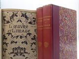 three books sitting on a shelf next to each other