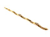 une image représentant un stylo en or et diamants sur fond blanc