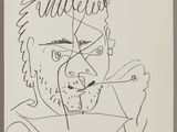 an image of a drawing of a man with a cigarette in his mouth