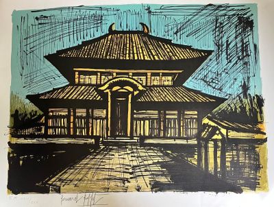 Bernard Buffet 1928-1999 Rare lithographie intitulée "Cité I…