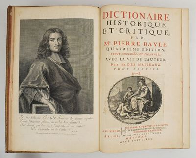 an old book with a picture of a man sitting on a chair