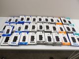 a lot of boxes of cell phones on a table