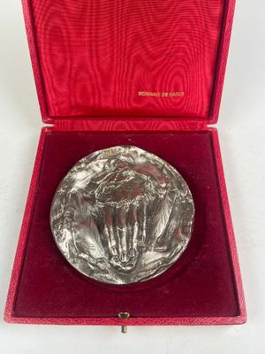 France - SUÈDE Artistique. Grande médaille en Bronze Argenté…