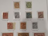 a picture of a collection of stamps on display