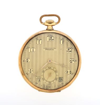 une image d'une montre de poche en gros plan sur fond blanc