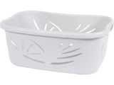 an image of a white laundry basket on a white background