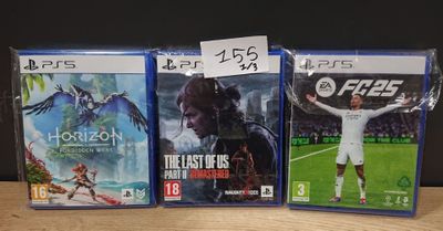 Lot de 3 jeux PS5 composé de: 1 jeu : Horizon2: Forbidden We…
