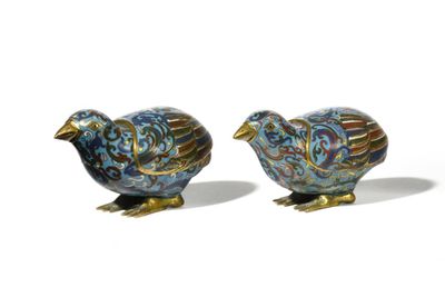 pair of blue and gold bird salt and pepper shakers