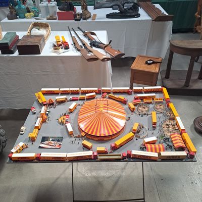 a table that has a lot of different items on it