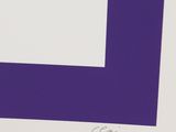 an image of a purple and white painting with a square in the middle
