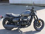 a motorcycle that is parked in the parking lot