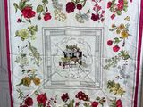 a picture of a quilt with a horse and carriage on it