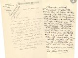une vieille lettre écrite par un homme sur un bout de papier