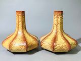 deux vases posés sur une table