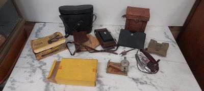 a table with a bunch of items on it
