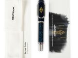 an image of a pen and a box of pens on a white surface