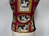 a close up of a mannequin torso with a picture of a woman on it