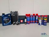many different types of cleaning products on the counter