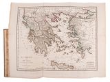 an old map of the greek island of hydraopia, with the islands of the aegean and the aegean