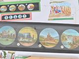 a picture of a wall with pictures and pictures on it