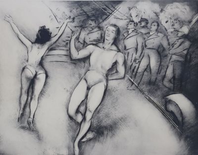 Marcel VERTES (1895-1961) Le cirque ; 1928 : le salut, le jo…