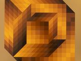the cover of a book with an image of a geometric design