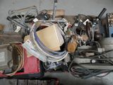 a pile of assorted items sitting on a table