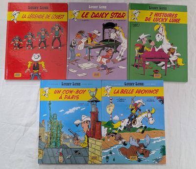quatre livres pour enfants en français, en français et en anglais, tous illustrés de personnages de dessins animés