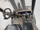 a close up view of a forklift driver ' s dashboard