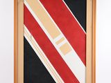une image représentant un tableau à rayures rouges, noires et blanches