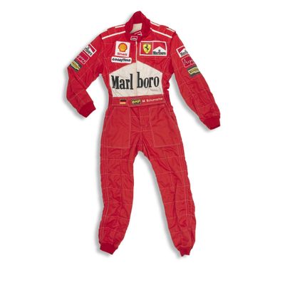 ferrari racing suit worn by the driver of the ferrari team