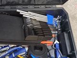 a tool kit in a tool box with tools in it