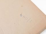 a piece of paper with writing on it on a table