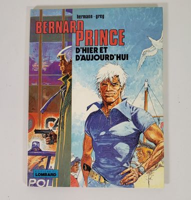 la couverture d'une bande dessinée sur laquelle figure un homme en chemise bleue