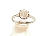 une image d'une bague en diamant sur fond blanc